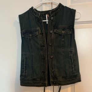 Free People denim vest